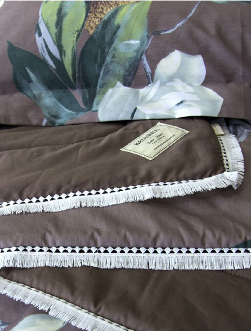 Аззаро (капучино) Cotton комплект с одеялами KAZANOV.A. Семейный