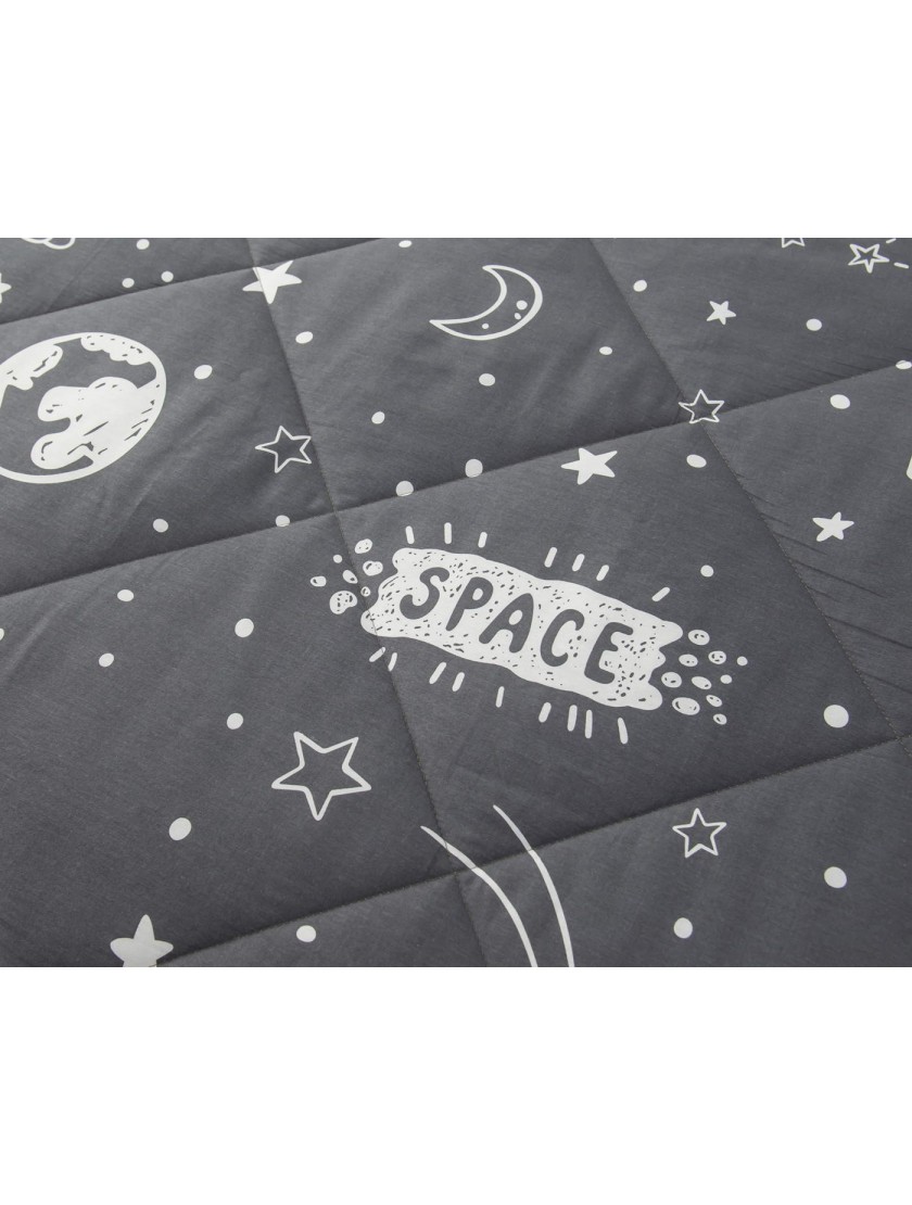 Космонавт (черный) Комплект Детский с одеялом Sofi de Marko