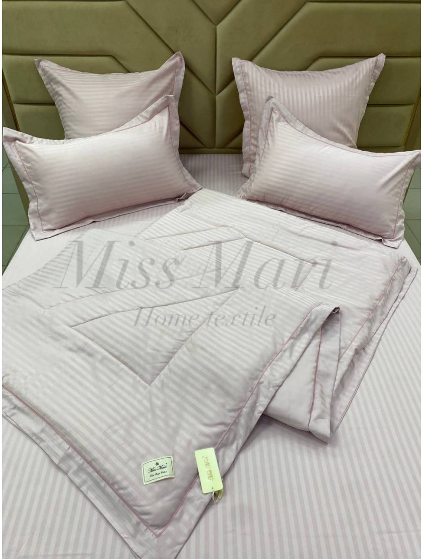 Комплект "Miss Mari" Elite Strip Cotton NEW4 с одеялами (150*200/2) 05