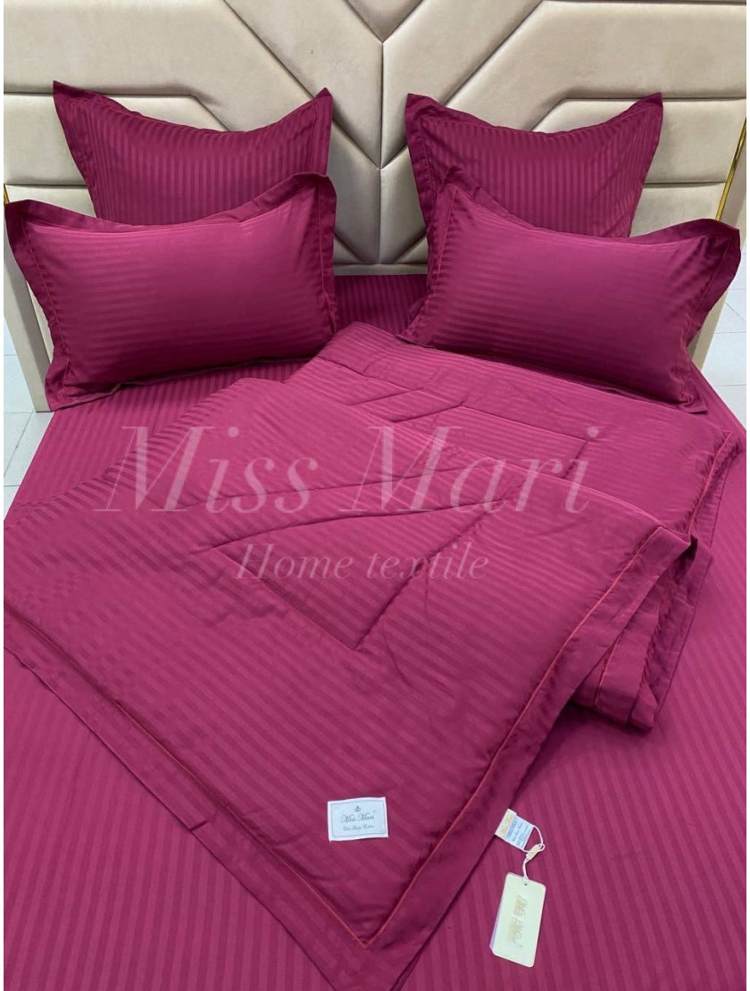 Комплект "Miss Mari" Elite Strip Cotton NEW4 с одеялами (150*200/2) 03